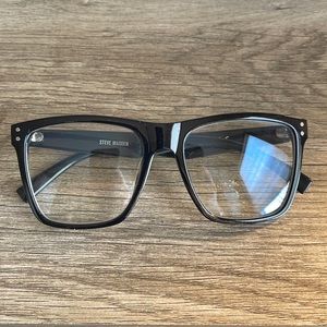Steve Madden black frame blue light glasses